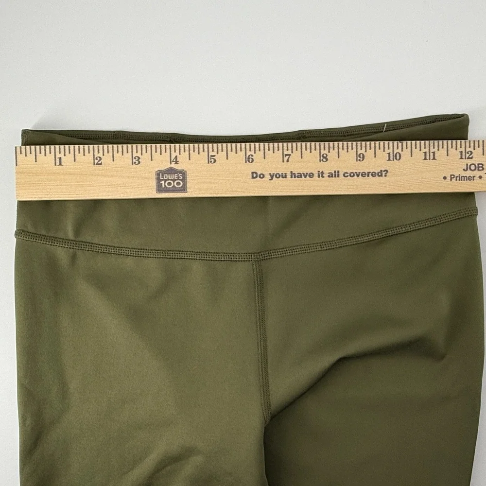 Nike Girls  Youth Large Dri Fit Leggings Olive Green High Rise Athletic Training